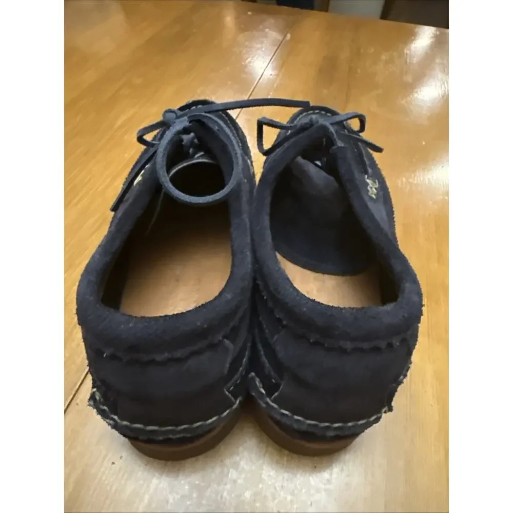 Yuketen Maine Guide Ox - Navy Suede, Size 12D, Vibram Sole, Made In USA, EUC!